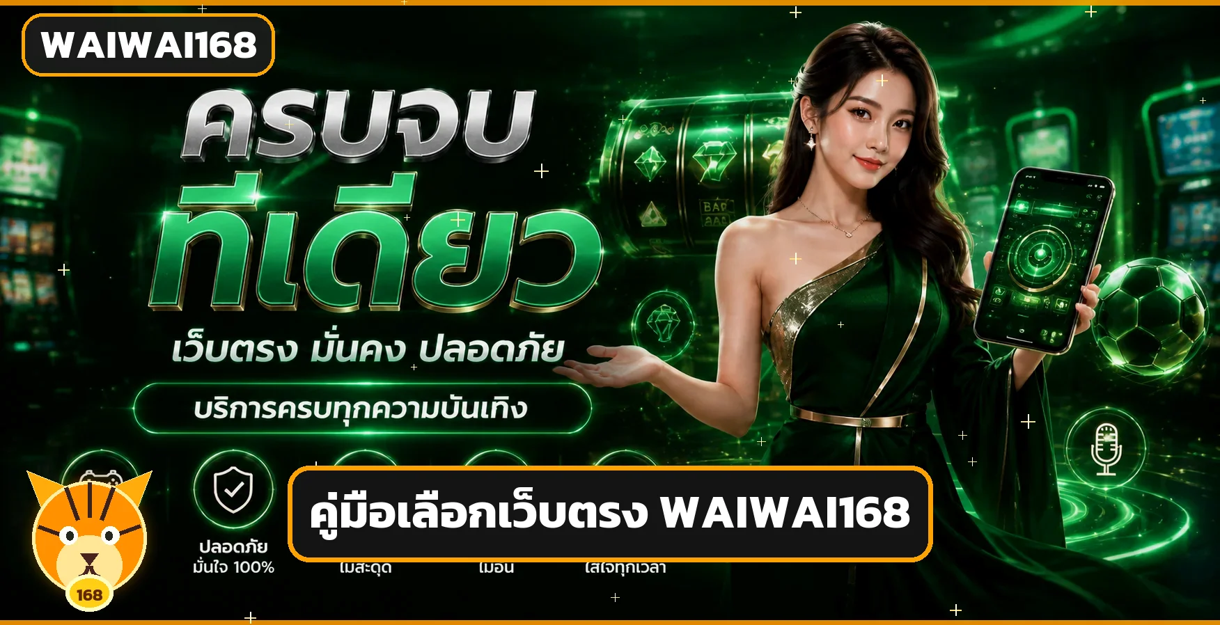 WAIWAI168 เว็บตรง คู่มือสมัคร ฝากถอน และเลือกเกม